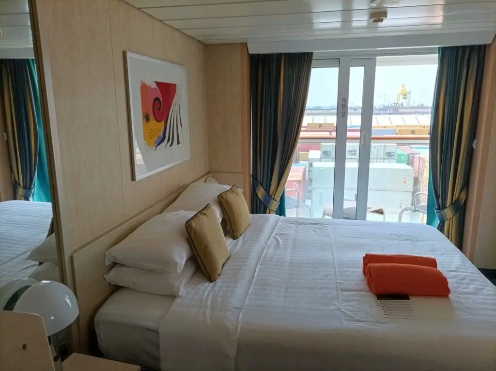 Balkonkabine auf dem Kreuzfahrtschiff MSC Armonia