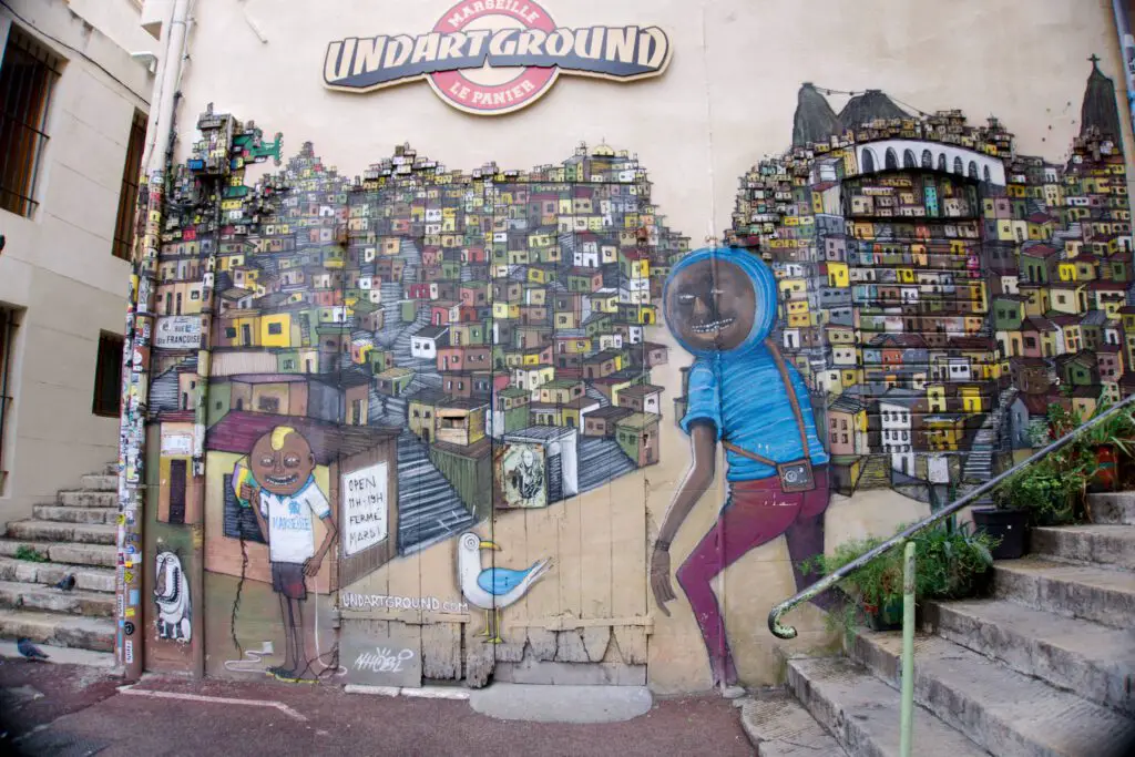Streetart im Viertel Le Panier in Marseille