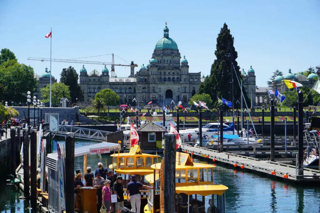 Aussicht auf Legislative Assembly of British Columbia in Victoria auf Vancouver Island