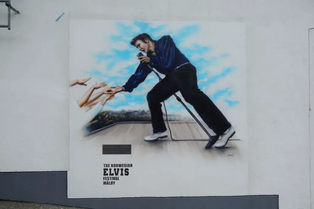Streetart in Maloy Elvis