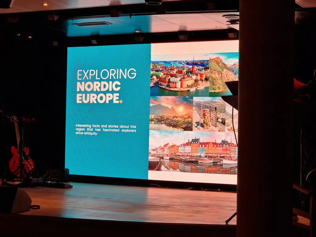 Kultureller Vortrag über Skandinavien auf der Costa Firenze
