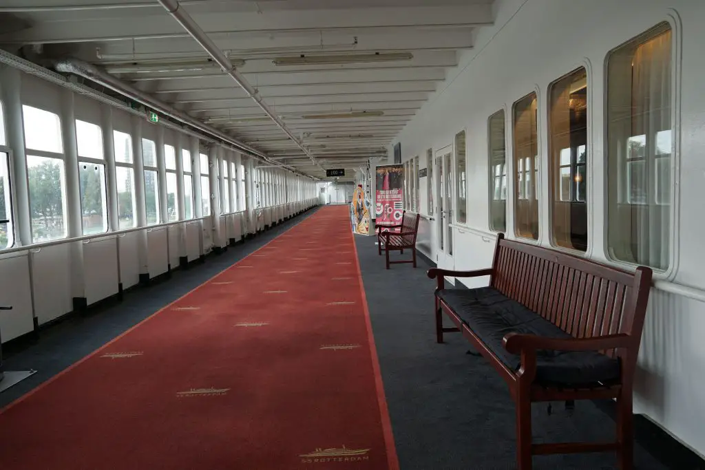 Deck auf der SS Rotterdam