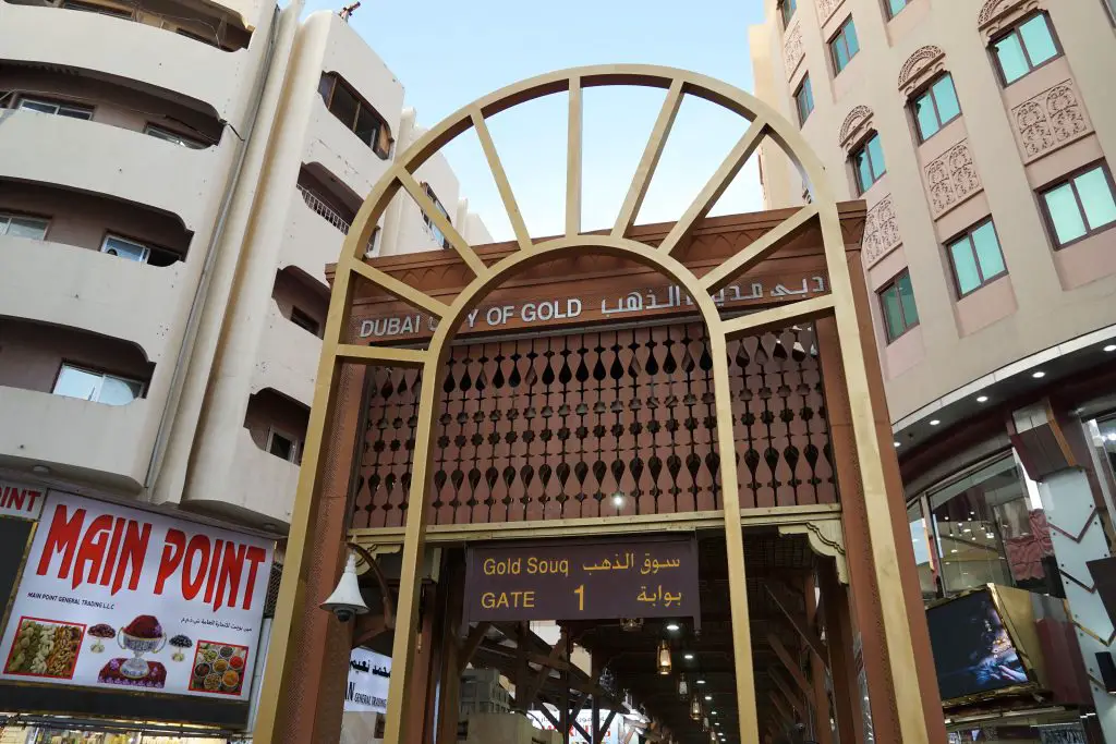 Eingang Gold Souq Dubai