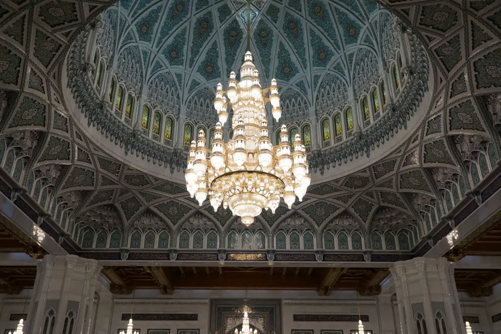 Swarovski Leuchter Moschee Sultan Qabus Oman Maskat