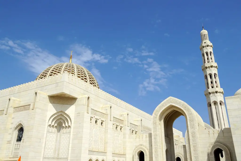 Große Sultan Qabus Moschee in Muscat Oman