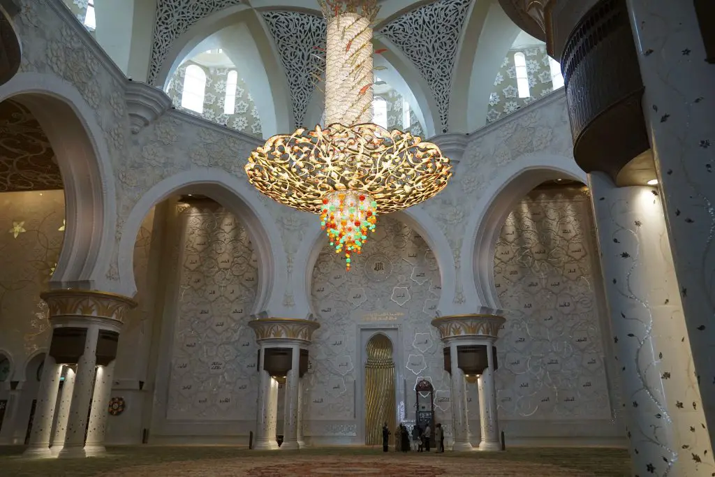 Scheich Zayid Moschee Abu Dhabi Kronleuchter