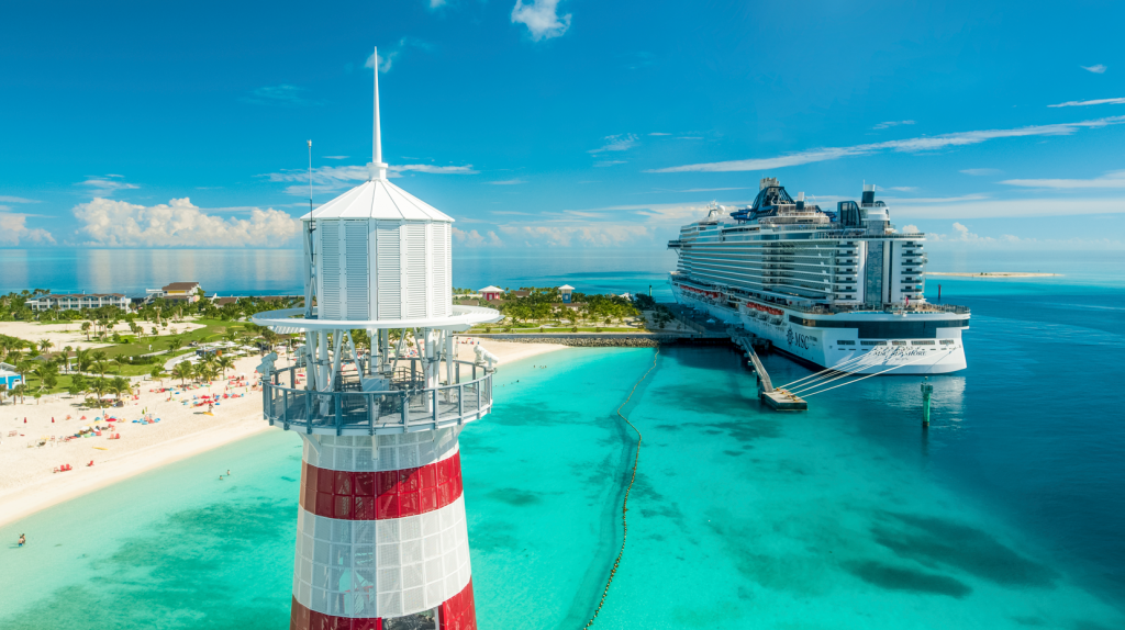 MSC Seashore auf Ocean Cay (Foto MSC Cruises)